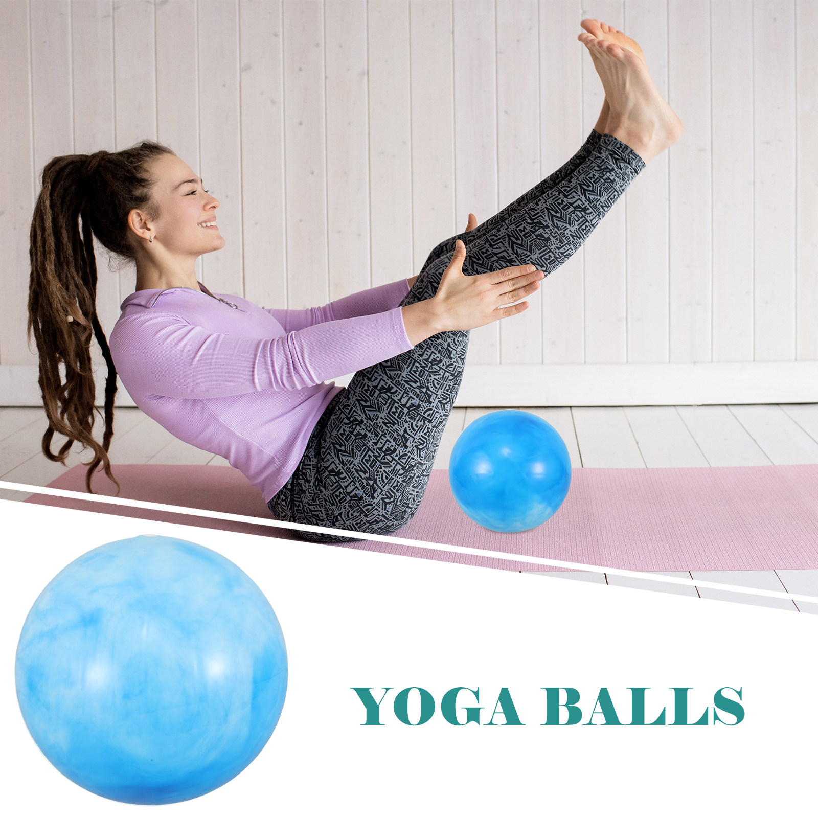 Pilates Toning Ball - Mini Palla per Pilates 25 Cm,